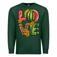 Sports Green love watermelon Premium Sweatshirt - HRA Design Shop
