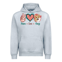 Peace Love Corgi Urban Hoodie | Teevron
