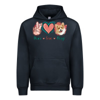 Navy Peace Love Corgi Urban Hoodie - Jasminsmagicworld
