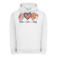 Pigment Lunar Rock Peace Love Corgi Urban Hoodie - Jasminsmagicworld