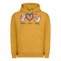 Pigment Peanut Butter Peace Love Corgi Urban Hoodie - Jasminsmagicworld