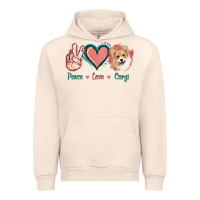 Sandshell Peace Love Corgi Urban Hoodie - Jasminsmagicworld