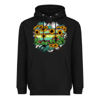 Black Pennsylvania State Map Heavyweight Hoodie - RanaPortraitStore