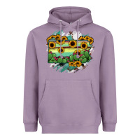 Lavender Pennsylvania State Map Heavyweight Hoodie - RanaPortraitStore
