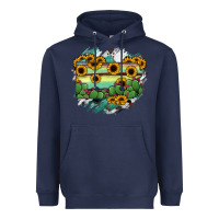 Navy Pennsylvania State Map Heavyweight Hoodie - RanaPortraitStore