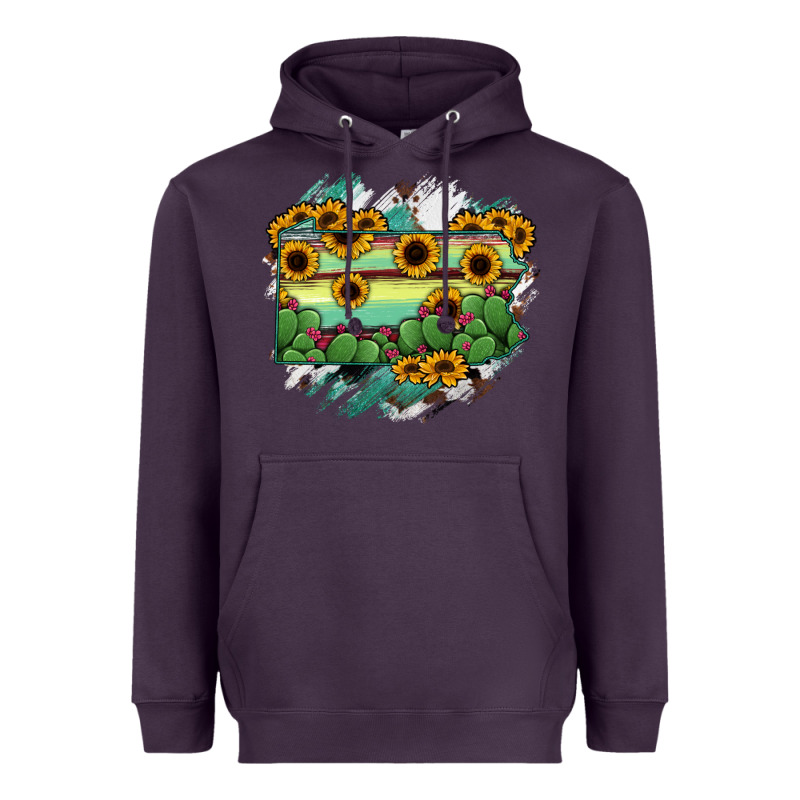 Pennsylvania State Map Heavyweight Hoodie by RanaPortraitStore | Teevron