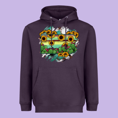 Pennsylvania State Map Heavyweight Hoodie Designed By Ranaportraitstore