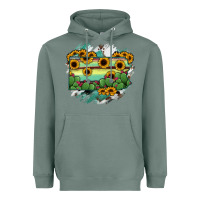 Sage Pennsylvania State Map Heavyweight Hoodie - RanaPortraitStore