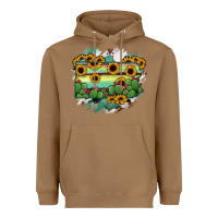 Toasted Coconut Pennsylvania State Map Heavyweight Hoodie - RanaPortraitStore