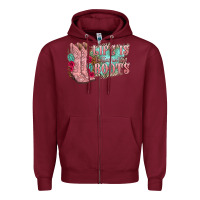 Burgundy life is better in the boots Zipper Hoodie - texasbilliewilder