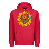 Cardinal western sunflower  cross believe Premium Hoodie - BarkalooDesign
