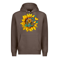 Coffee western sunflower  cross believe Premium Hoodie - BarkalooDesign