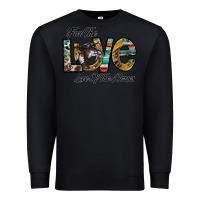 Black for the love love of the horses Premium Sweatshirt - CowhideDigitalArt
