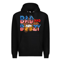 Black bad and boozy usa Premium Hoodie - AdoDesignShop