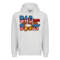Dove Grey bad and boozy usa Premium Hoodie - AdoDesignShop