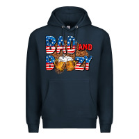 Navy bad and boozy usa Premium Hoodie - AdoDesignShop