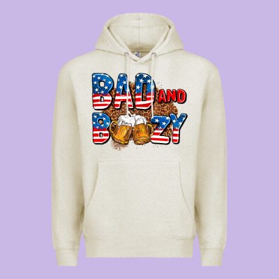 Bad And Boozy Usa Premium Hoodie Designed By Adodesignshop
