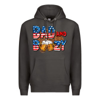 Smoke bad and boozy usa Premium Hoodie - AdoDesignShop
