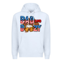 White bad and boozy usa Premium Hoodie - AdoDesignShop