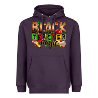 Plum Black Teacher magic juneteenth Heavyweight Hoodie - Zillion Design Studio