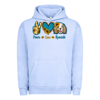 Pigment Grape Ice Peace Love Cocker Spaniel Urban Hoodie - Jasminsmagicworld