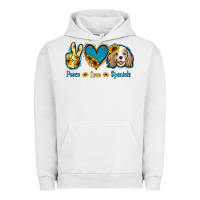 Pigment Lunar Rock Peace Love Cocker Spaniel Urban Hoodie - Jasminsmagicworld