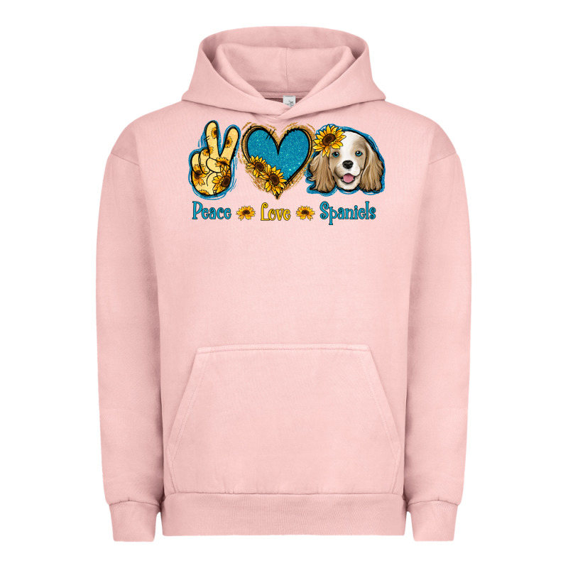 Peace Love Cocker Spaniel Urban Hoodie by Jasminsmagicworld | Teevron