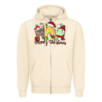 Sandshell merry christmas tooth Zipper Hoodie - Zillion Design Studio