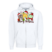 Merry Christmas Tooth Zipper Hoodie | Teevron