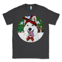Smoke Christmas White Shepherd With Cowhide Classic Tee - RanaPortraitStore