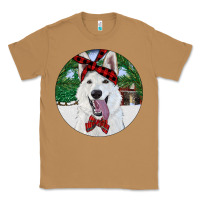 Toasted Coconut Christmas White Shepherd With Cowhide Classic Tee - RanaPortraitStore
