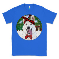 True Royal Christmas White Shepherd With Cowhide Classic Tee - RanaPortraitStore