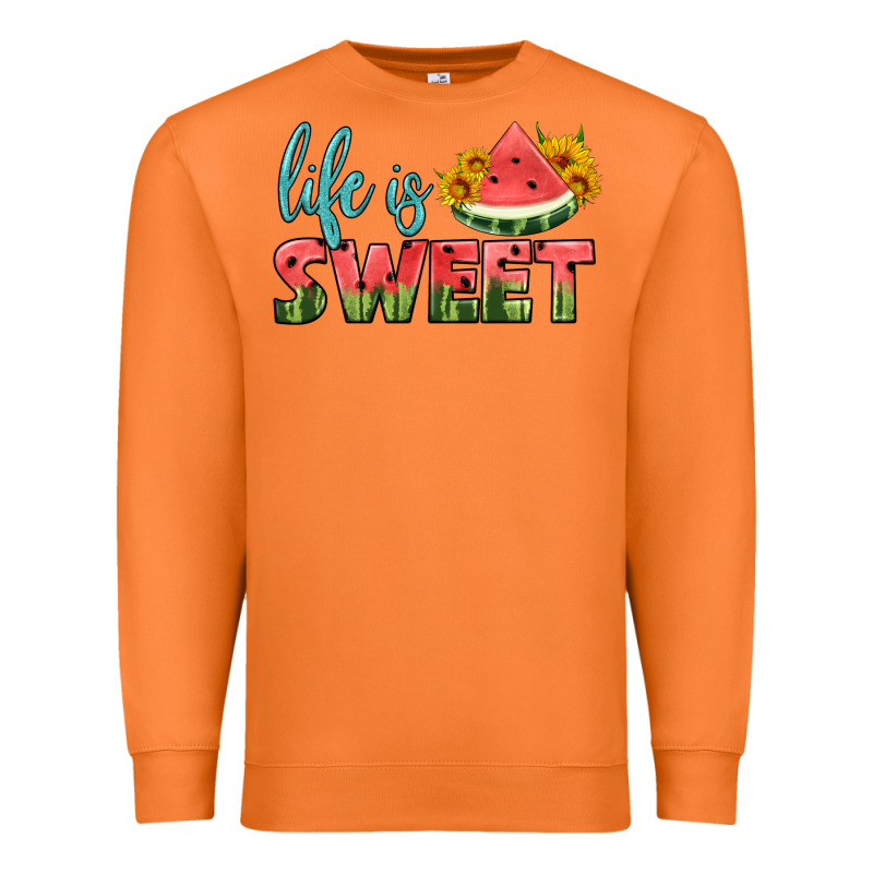 Life Is Sweet Premium Sweatshirt by HRA Design Shop | Teevron