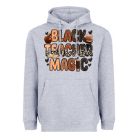 Heather Grey Black Teacher magic juneteenth Heavyweight Hoodie - Zillion Design Studio