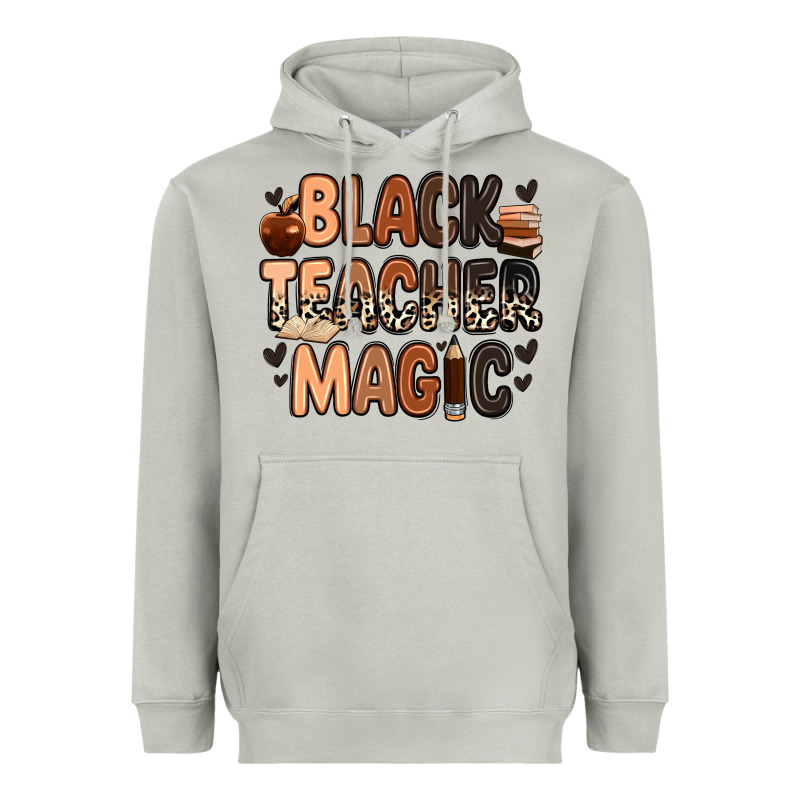 Black Teacher Magic Juneteenth Heavyweight Hoodie by Zillion Design Studio | Teevron