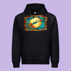 Softball Lips Urban Hoodie Designed By Jasminsmagicworld