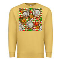 Antique Gold christmas leopard duck Premium Sweatshirt - FaDigitalArtStudio