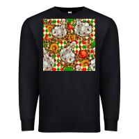 Black christmas leopard duck Premium Sweatshirt - FaDigitalArtStudio