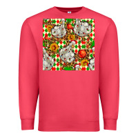 Cardinal christmas leopard duck Premium Sweatshirt - FaDigitalArtStudio