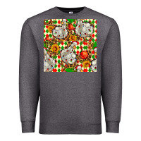 Charcoal Heather christmas leopard duck Premium Sweatshirt - FaDigitalArtStudio