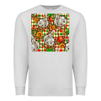 Dove Grey christmas leopard duck Premium Sweatshirt - FaDigitalArtStudio