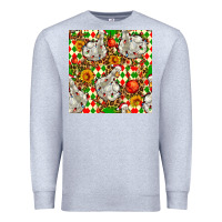 Heather Grey christmas leopard duck Premium Sweatshirt - FaDigitalArtStudio