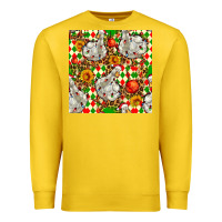Lemon christmas leopard duck Premium Sweatshirt - FaDigitalArtStudio