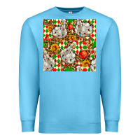 Ocean Blue christmas leopard duck Premium Sweatshirt - FaDigitalArtStudio