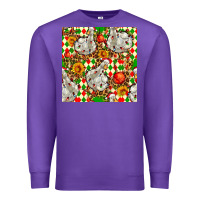 Purple christmas leopard duck Premium Sweatshirt - FaDigitalArtStudio