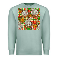 Seafoam christmas leopard duck Premium Sweatshirt - FaDigitalArtStudio