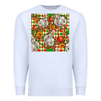 White christmas leopard duck Premium Sweatshirt - FaDigitalArtStudio