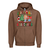 Chestnut just a girl who loves christmas Zipper Hoodie - Zillion Design Studio