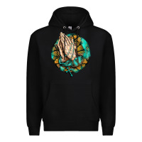 Black western praying hands prayer rosary  faith cross Premium Hoodie - BarkalooDesign