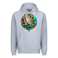 Western Praying Hands Prayer Rosary  Faith Cross Premium Hoodie | Teevron